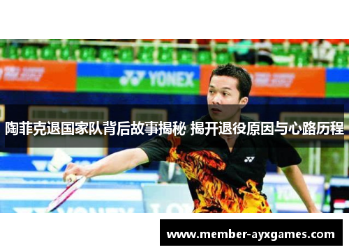 陶菲克退国家队背后故事揭秘 揭开退役原因与心路历程 陶菲克退国家队背后故事揭秘 揭开退役原因与心路历程